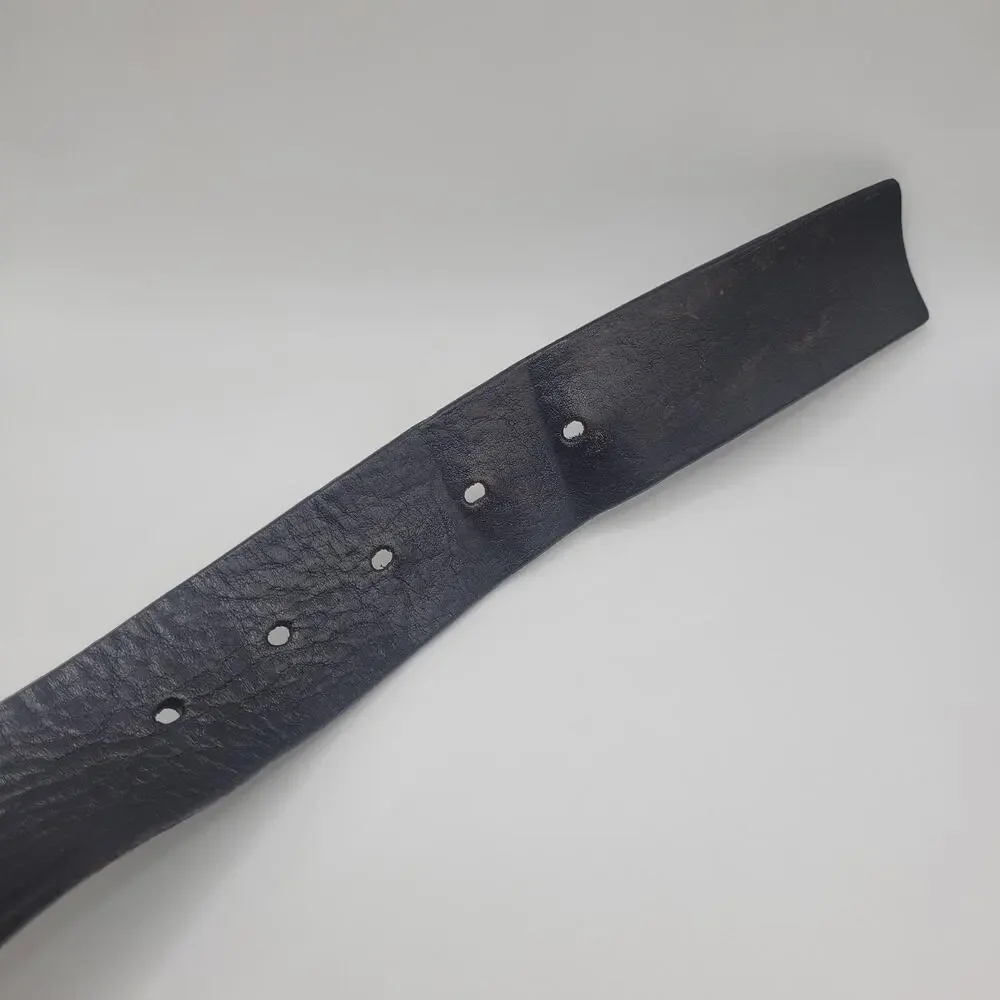 Calvin Klein Jeans Belt Mens 40 Black Leather Minimalist‎ Casual Rugged Y2K